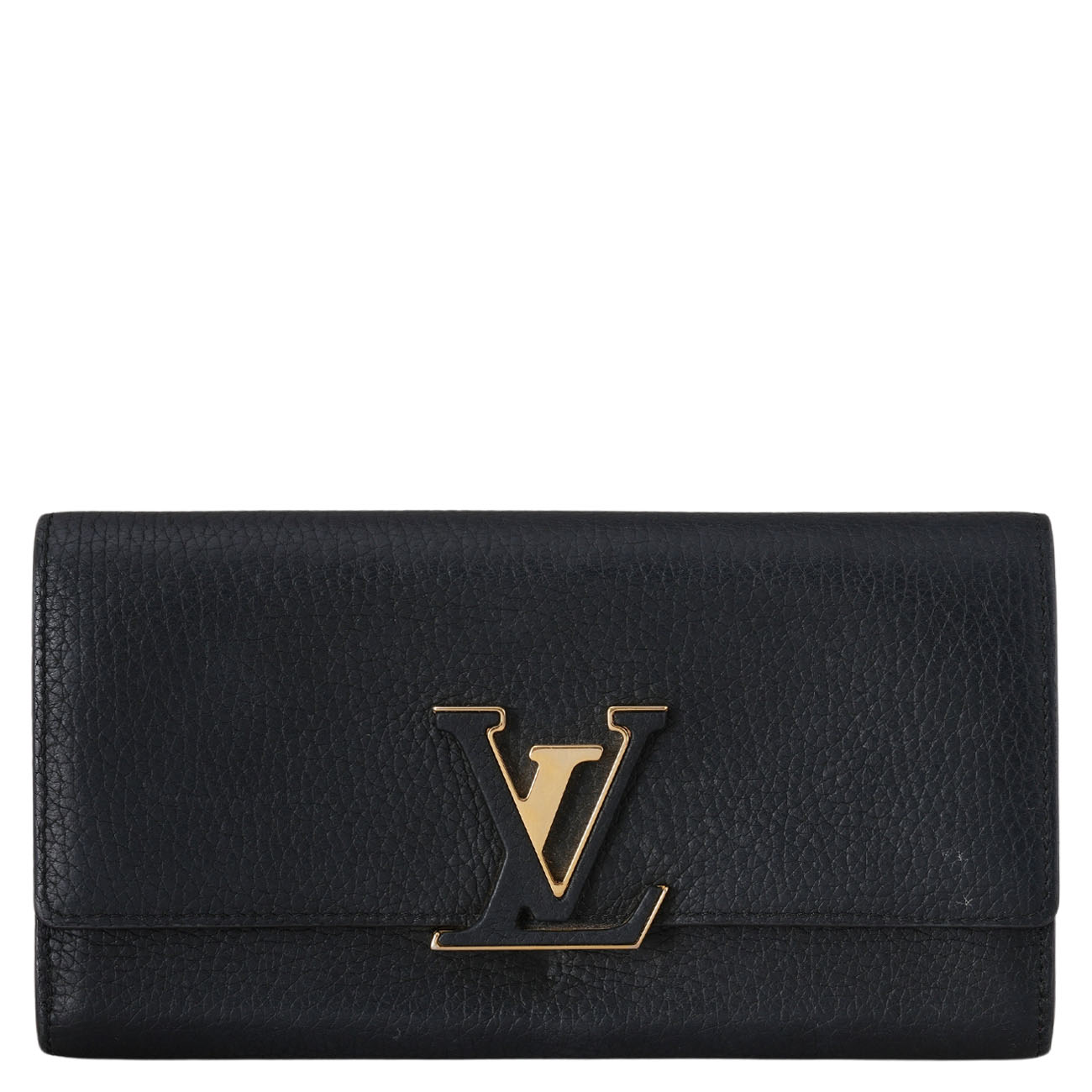 LOUIS VUITTON(USED)루이비통 카퓌신 장지갑 블랙